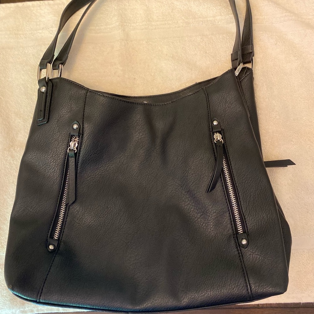 Vegan Leather Shoulder Bag Purse By Seven Days